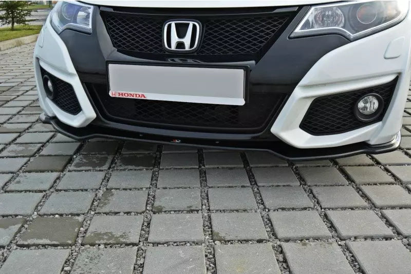 Maxton Design Frontlippe für Honda Civic IX Mk9 Facelift Hochglanz schwarz – Ansicht 2