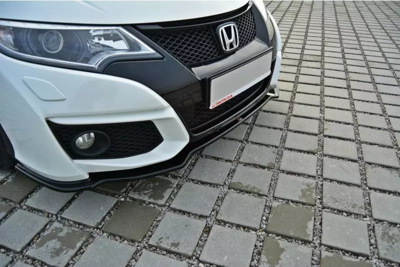 Maxton Design Frontlippe für Honda Civic IX Mk9 Facelift Hochglanz schwarz – Ansicht 3