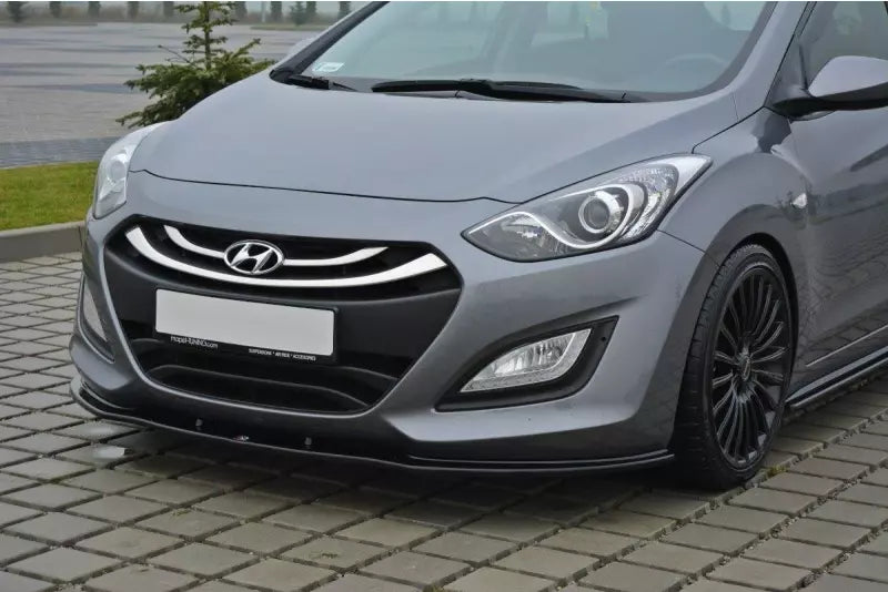 Maxton Design Frontlippe für Hyundai I30 Mk2 Hochglanz schwarz – Ansicht 1
