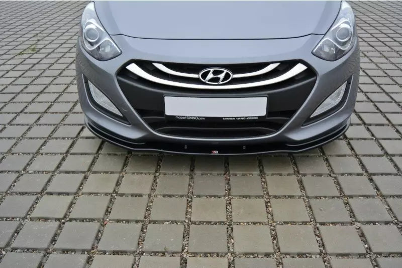 Maxton Design Frontlippe für Hyundai I30 Mk2 Hochglanz schwarz – Ansicht 2