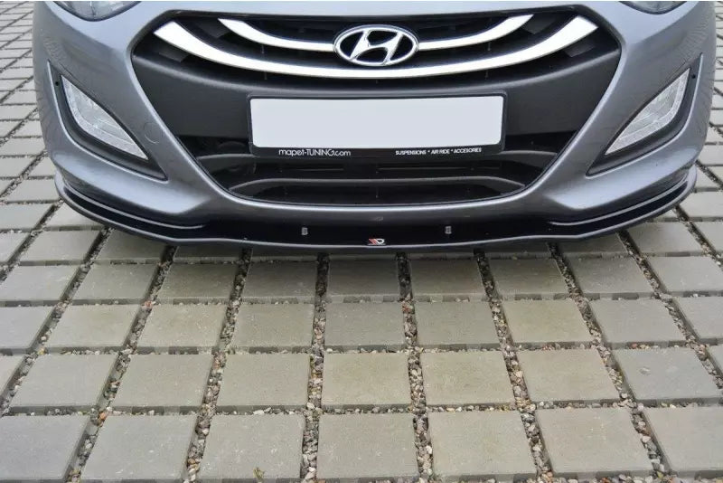Maxton Design Frontlippe für Hyundai I30 Mk2 Hochglanz schwarz – Ansicht 3