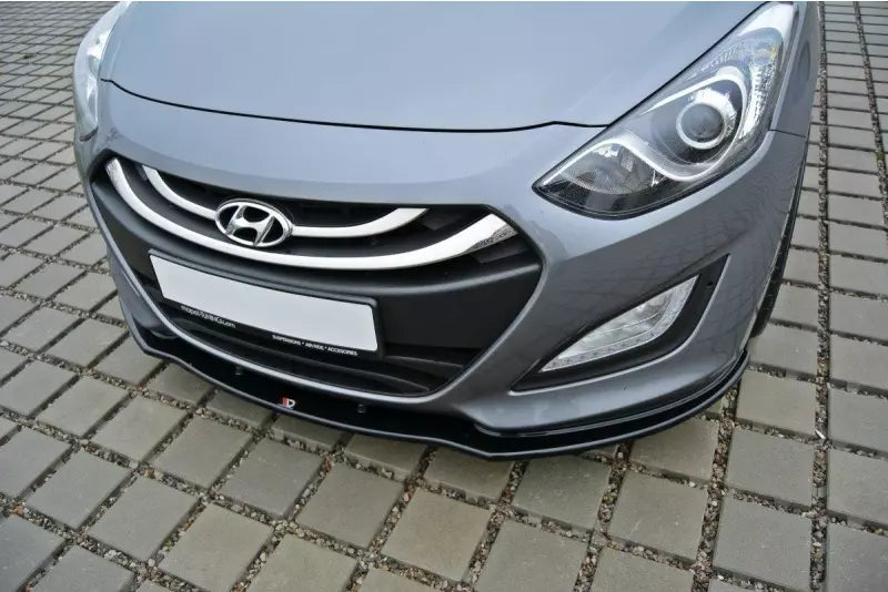 Maxton Design Frontlippe für Hyundai I30 Mk2 Hochglanz schwarz – Ansicht 4