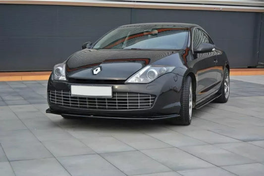 Maxton Design Frontlippe für Renault Laguna 3 Coupe Hochglanz schwarz – Ansicht 1