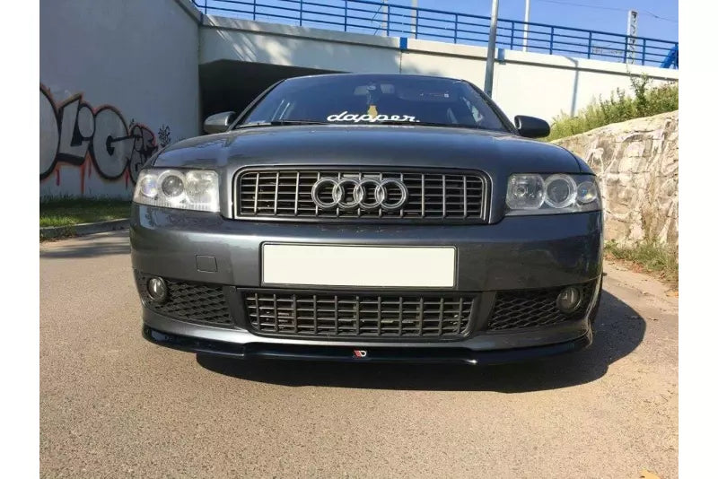 Maxton Design Frontlippe V.1 für Audi A4 B6 S-Line Hochglanz schwarz – Ansicht 2