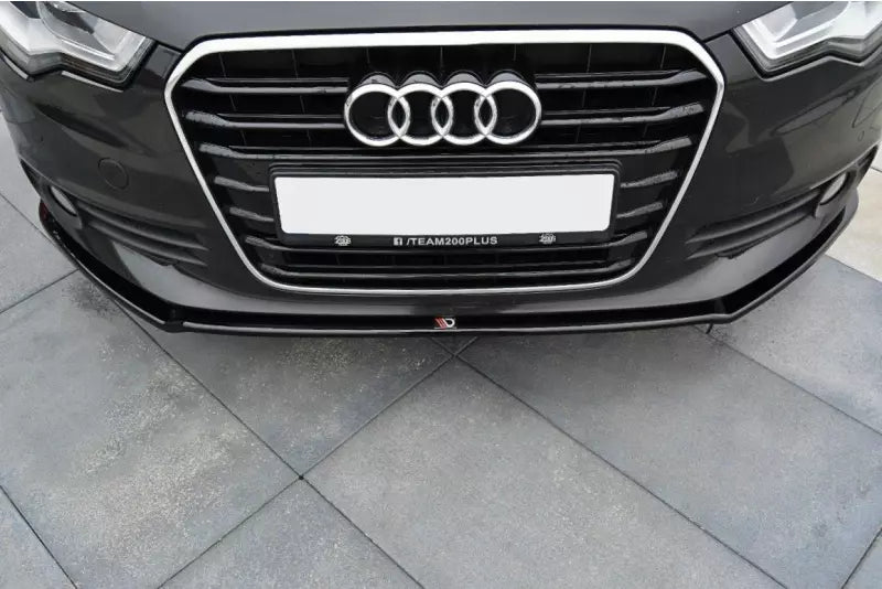 Maxton Design Frontlippe V.1 für Audi A6 C7 Hochglanz schwarz – Ansicht 2