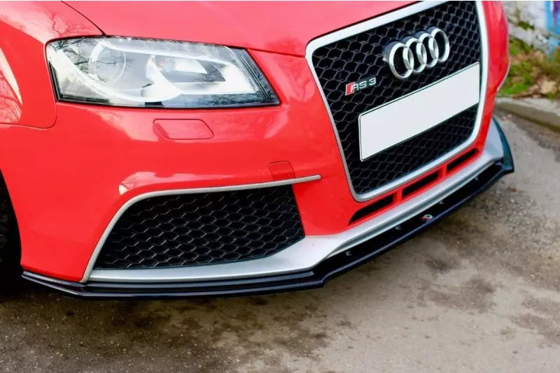 Maxton Design Frontlippe V.1 für Audi RS3 8P Hochglanz schwarz – Ansicht 1