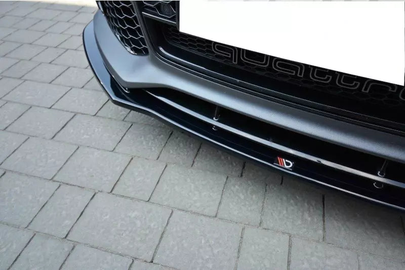 Maxton Design Frontlippe V.1 für Audi RS7 C7 Facelift Hochglanz schwarz – Ansicht 2