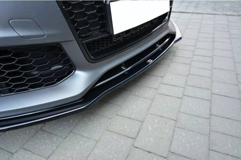 Maxton Design Frontlippe V.1 für Audi RS7 C7 Facelift Hochglanz schwarz – Ansicht 3