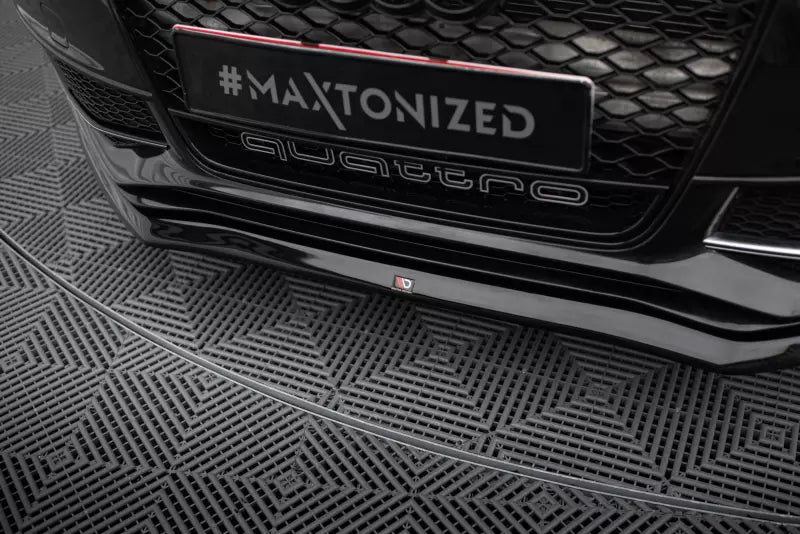 Maxton Design Frontlippe V.1 für Audi S4 B8 Facelift Hochglanz schwarz – Ansicht 3