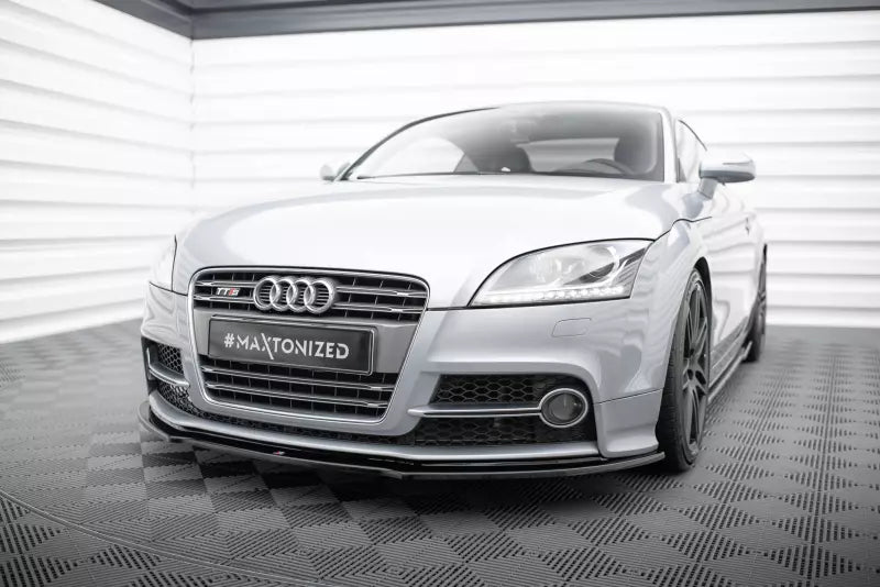 Maxton Design Frontlippe V.1 für Audi TT S 8J Hochglanz schwarz – Ansicht 1