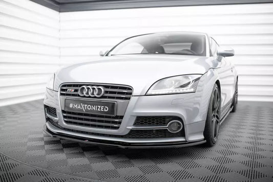 Maxton Design Frontlippe V.1 für Audi TT S 8J Hochglanz schwarz – Ansicht 1