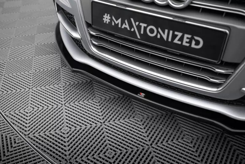 Maxton Design Frontlippe V.1 für Audi TT S 8J Hochglanz schwarz – Ansicht 3