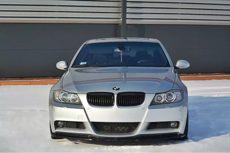 Maxton Design Frontlippe V.1 für BMW 3er E90 M Paket Hochglanz schwarz – Ansicht 2