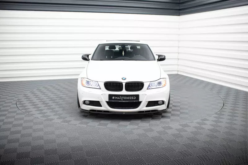 Maxton Design Frontlippe V.1 für BMW 3er E91 M Paket Facelift Hochglanz schwarz – Ansicht 2