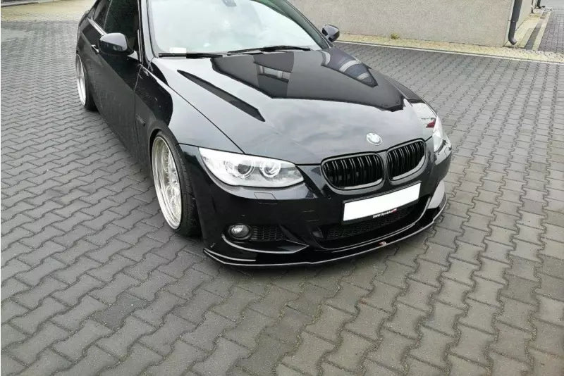 Maxton Design Frontlippe V.1 für BMW 3er E92 / E93 M Paket Facelift Hochglanz schwarz – Ansicht 1