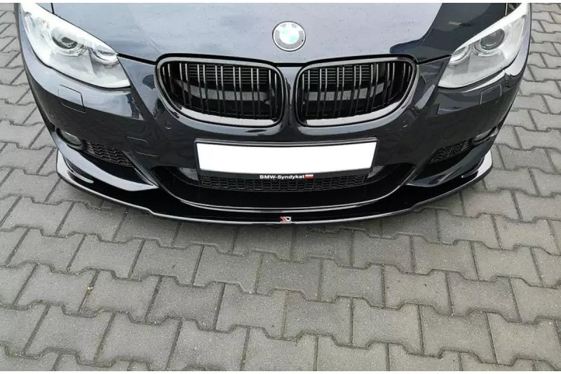 Maxton Design Frontlippe V.1 für BMW 3er E92 / E93 M Paket Facelift Hochglanz schwarz – Ansicht 3
