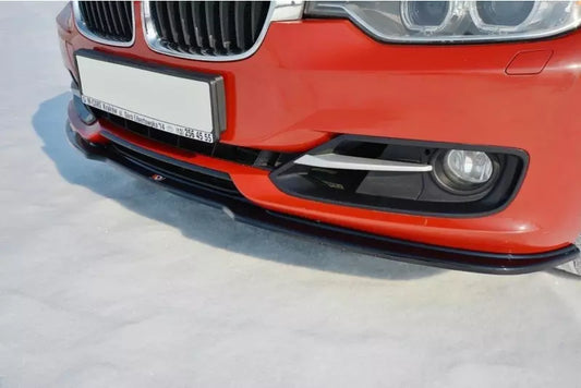 Maxton Design Frontlippe V.1 für BMW 3er F30 Hochglanz schwarz – Ansicht 1