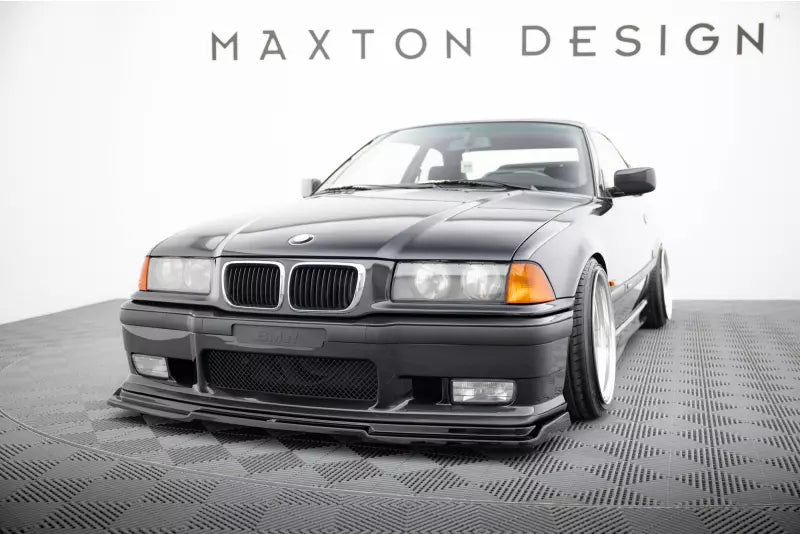 Maxton Design Frontlippe V.1 für BMW M3 E36 Hochglanz schwarz – Ansicht 1