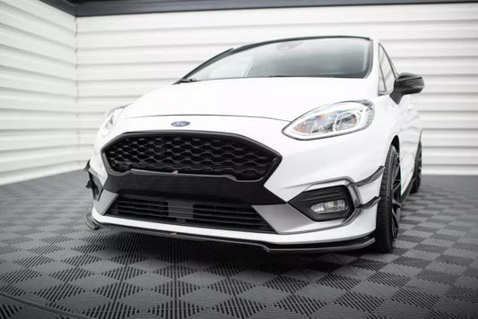 Maxton Design Frontlippe V.1 für Ford Fiesta ST / ST-Line Mk8 Hochglanz schwarz – Ansicht 1
