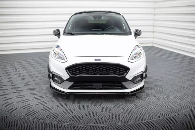 Maxton Design Frontlippe V.1 für Ford Fiesta ST / ST-Line Mk8 Hochglanz schwarz – Ansicht 2