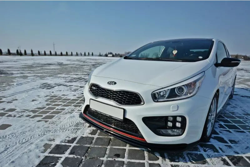 Maxton Design Frontlippe V.1 für Kia Ceed / ProCeed GT MK2 Hochglanz schwarz – Ansicht 1