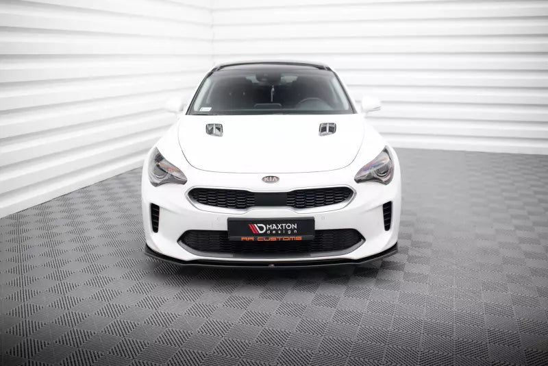 Maxton Design Frontlippe V.1 für Kia Stinger GT Hochglanz schwarz – Ansicht 2