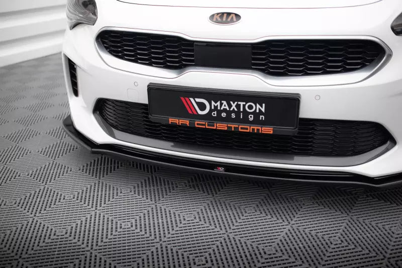 Maxton Design Frontlippe V.1 für Kia Stinger GT Hochglanz schwarz – Ansicht 3