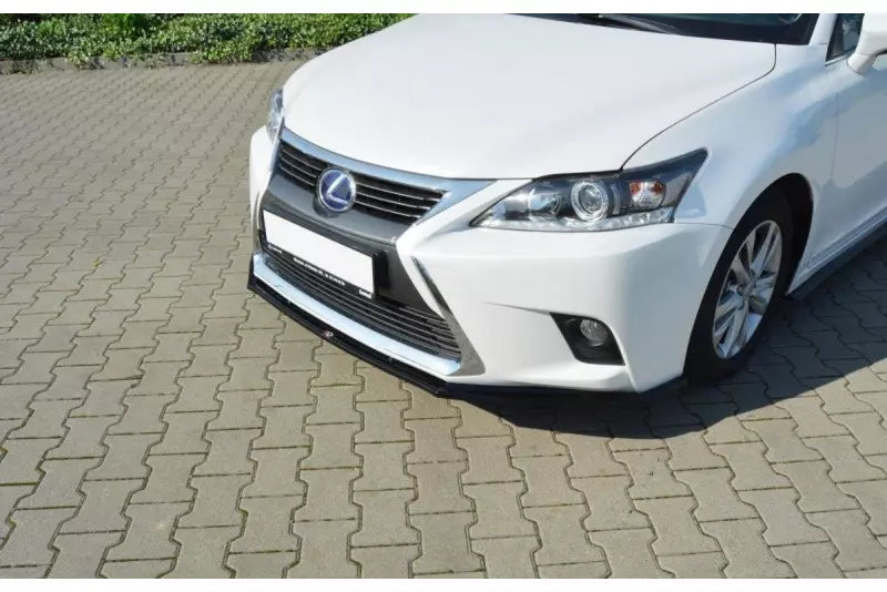Maxton Design Frontlippe V.1 für Lexus CT Mk1 Facelift Hochglanz schwarz – Ansicht 1