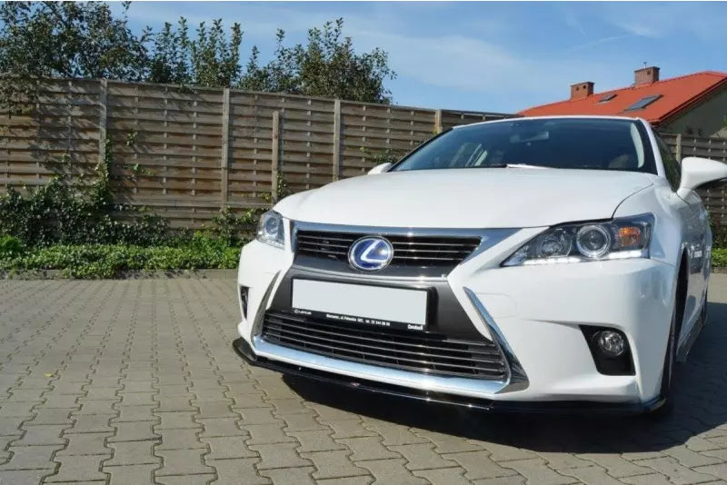 Maxton Design Frontlippe V.1 für Lexus CT Mk1 Facelift Hochglanz schwarz – Ansicht 2