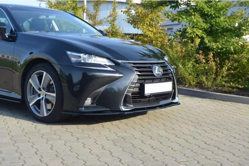 Maxton Design Frontlippe V.1 für Lexus GS Mk4 Facelift Hochglanz schwarz – Ansicht 1
