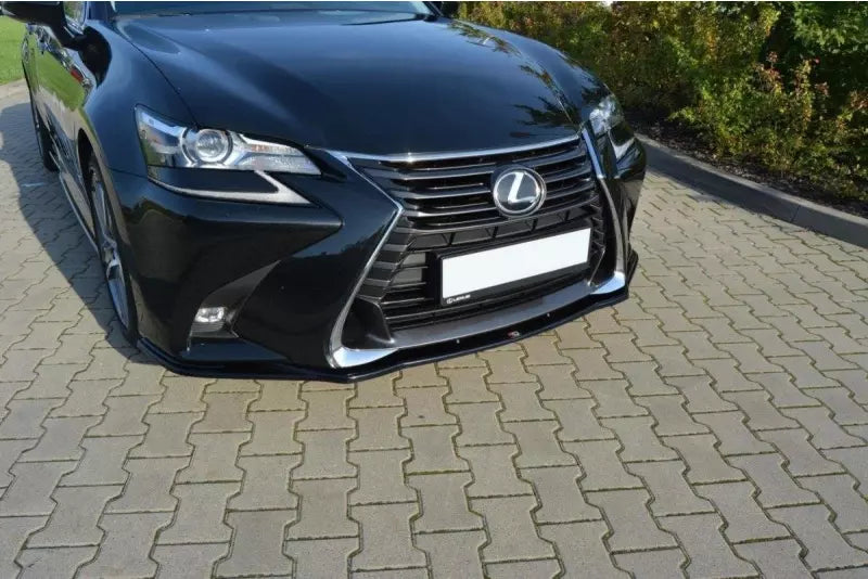 Maxton Design Frontlippe V.1 für Lexus GS Mk4 Facelift Hochglanz schwarz – Ansicht 3