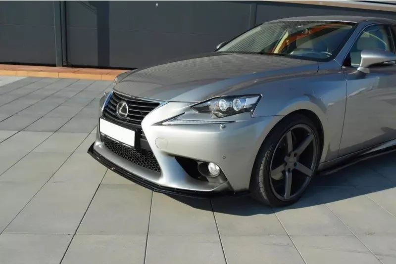 Maxton Design Frontlippe V.1 für Lexus IS Mk3 Hochglanz schwarz – Ansicht 1