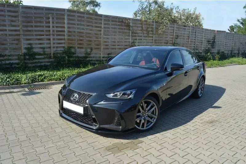 Maxton Design Frontlippe V.1 für Lexus IS Mk3 Facelift F-Sport Hochglanz schwarz – Ansicht 1