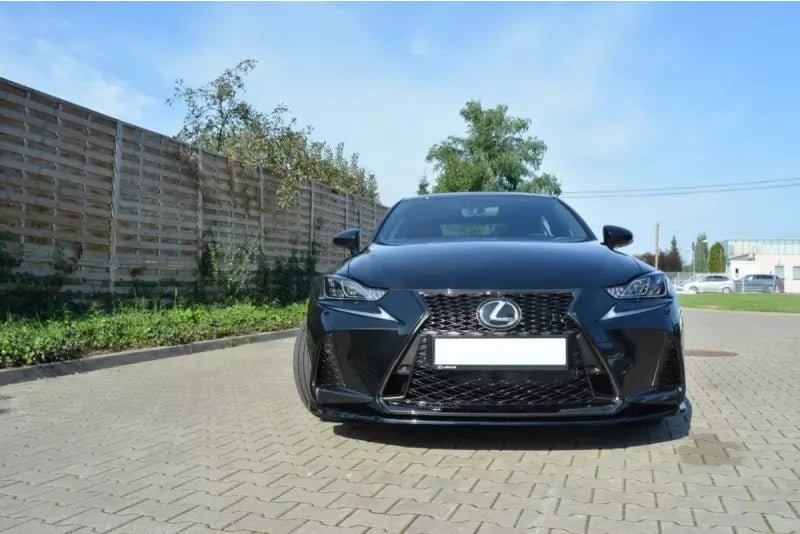 Maxton Design Frontlippe V.1 für Lexus IS Mk3 Facelift F-Sport Hochglanz schwarz – Ansicht 2