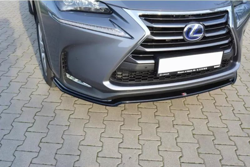 Maxton Design Frontlippe V.1 für Lexus NX Mk1 Hochglanz schwarz – Ansicht 1