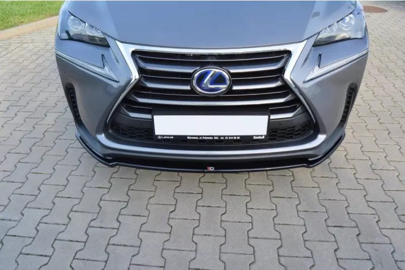 Maxton Design Frontlippe V.1 für Lexus NX Mk1 Hochglanz schwarz – Ansicht 2