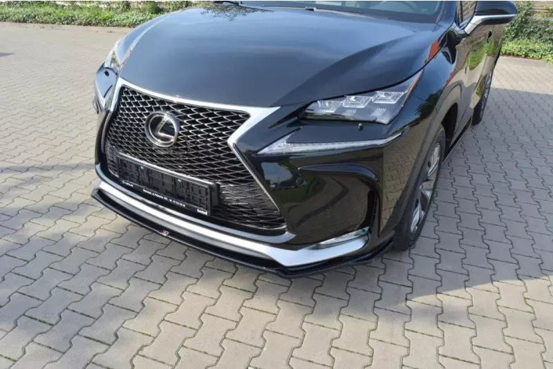 Maxton Design Frontlippe V.1 für Lexus NX Mk1 F-Sport Hochglanz schwarz – Ansicht 1