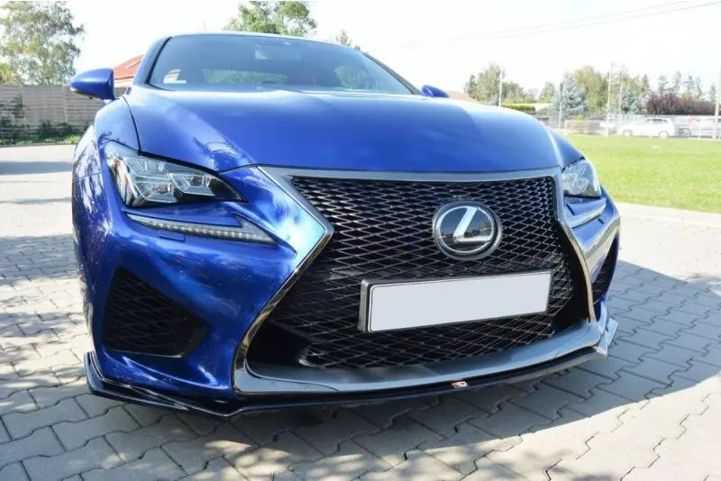 Maxton Design Frontlippe V.1 für Lexus RC F Hochglanz schwarz – Ansicht 1