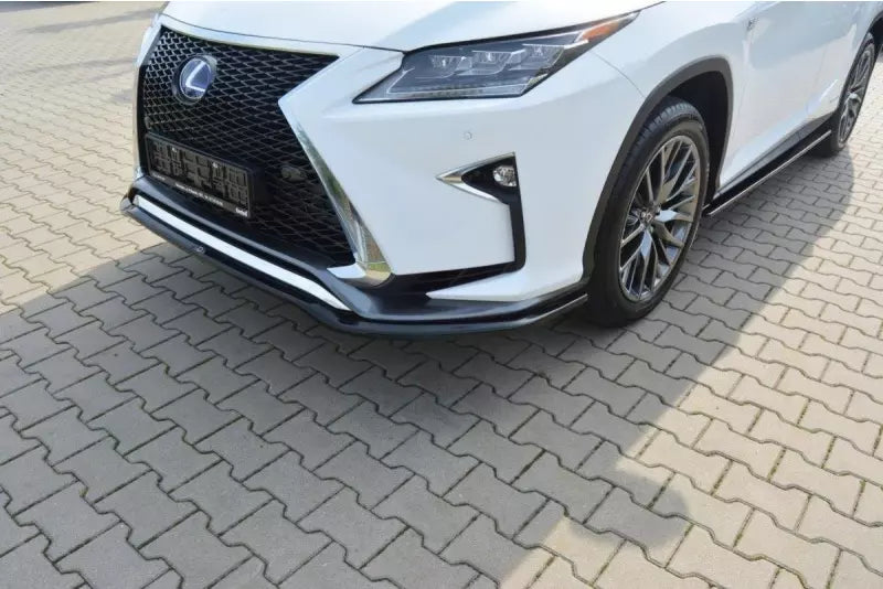 Maxton Design Frontlippe V.1 für Lexus RX Mk4 F-Sport Hochglanz schwarz – Ansicht 1