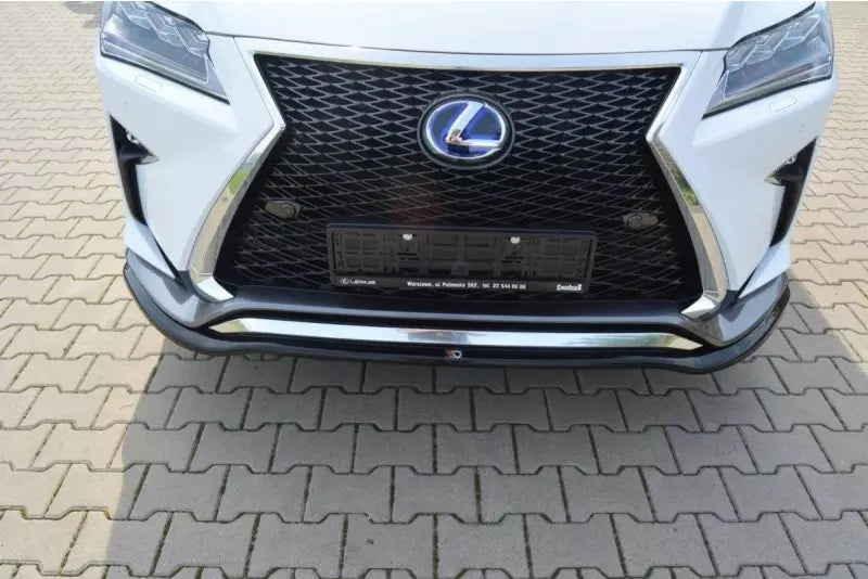 Maxton Design Frontlippe V.1 für Lexus RX Mk4 F-Sport Hochglanz schwarz – Ansicht 2