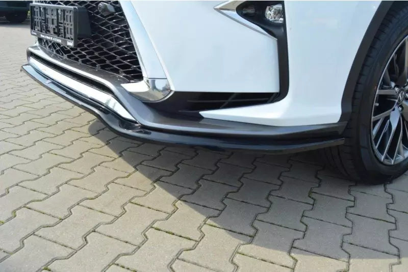 Maxton Design Frontlippe V.1 für Lexus RX Mk4 F-Sport Hochglanz schwarz – Ansicht 3