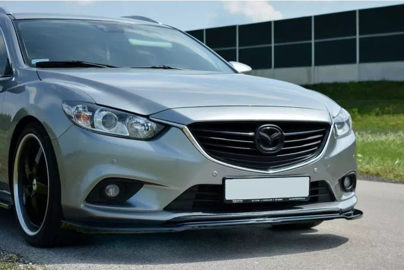 Maxton Design Frontlippe V.1 für Mazda 6 GJ (Mk3) Hochglanz schwarz – Ansicht 1