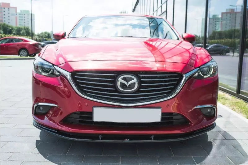 Maxton Design Frontlippe V.1 für Mazda 6 GJ (Mk3) Facelift Hochglanz schwarz – Ansicht 1