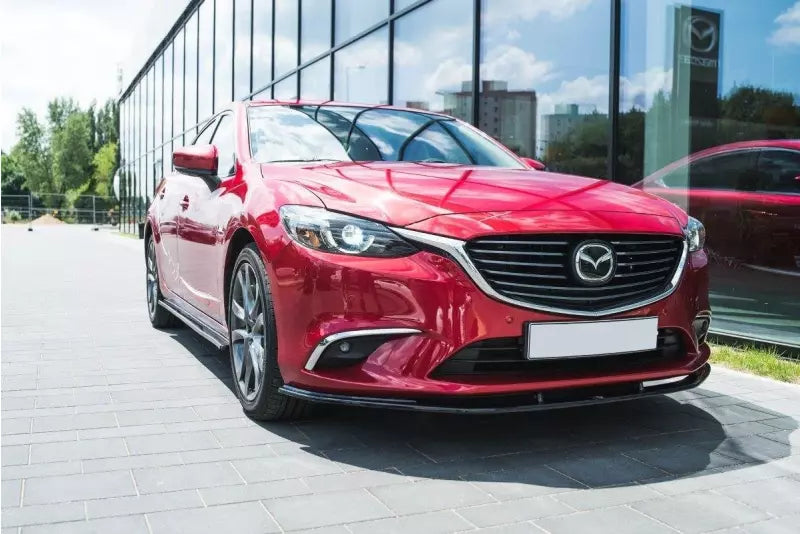 Maxton Design Frontlippe V.1 für Mazda 6 GJ (Mk3) Facelift Hochglanz schwarz – Ansicht 3