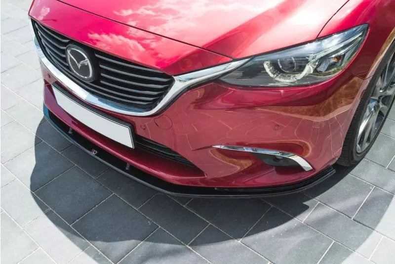 Maxton Design Frontlippe V.1 für Mazda 6 GJ (Mk3) Facelift Hochglanz schwarz – Ansicht 4