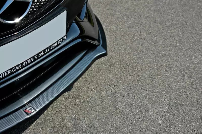 Maxton Design Frontlippe V.1 für Mercedes A-Klasse W176 AMG Facelift Hochglanz schwarz – Ansicht 3