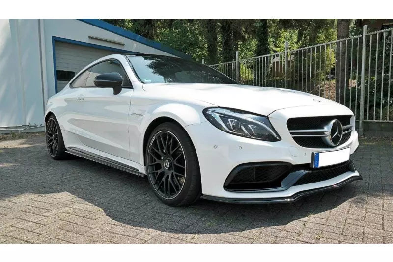 Maxton Design Frontlippe für Mercedes C-Klasse C205 63 AMG Coupe Hochglanz schwarz – Ansicht 2