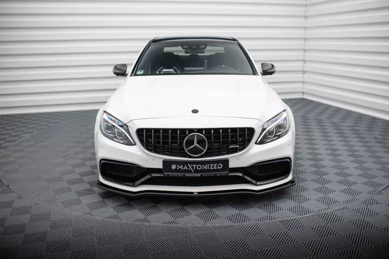 Maxton Design Frontlippe V.1 für Mercedes C63 AMG S205 Kombi Hochglanz schwarz – Ansicht 2