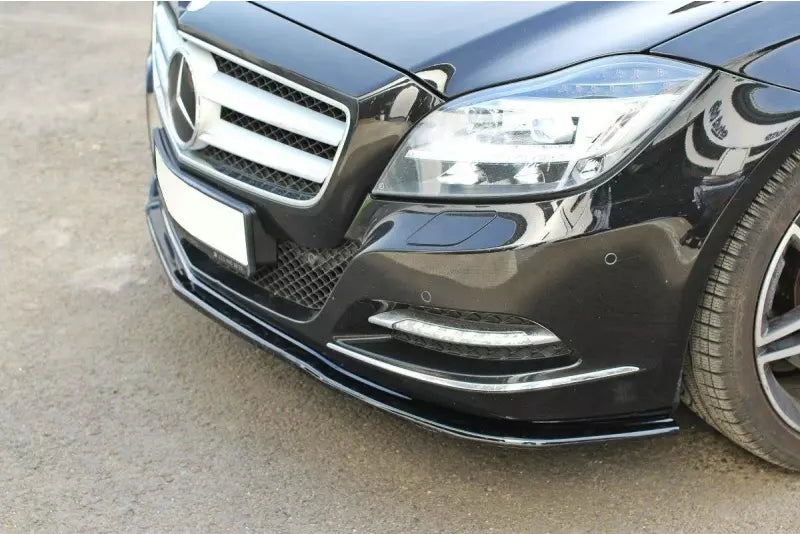 Maxton Design Frontlippe V.1 für Mercedes CLS C218 Hochglanz schwarz – Ansicht 2