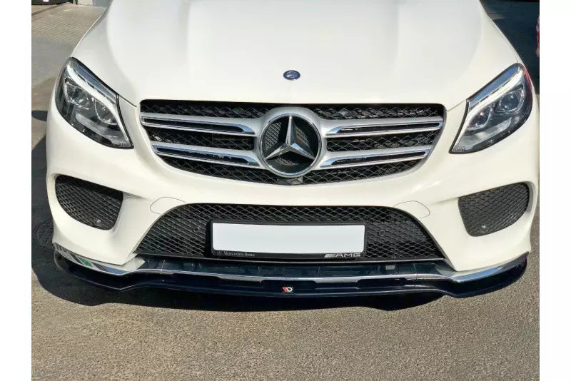 Maxton Design Frontlippe V.1 für Mercedes GLE W166 AMG-Line Hochglanz schwarz – Ansicht 3